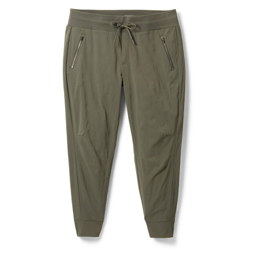 NWT Athleta Trekkie North Stretch Performance Jogger Pants in Mountain Olive